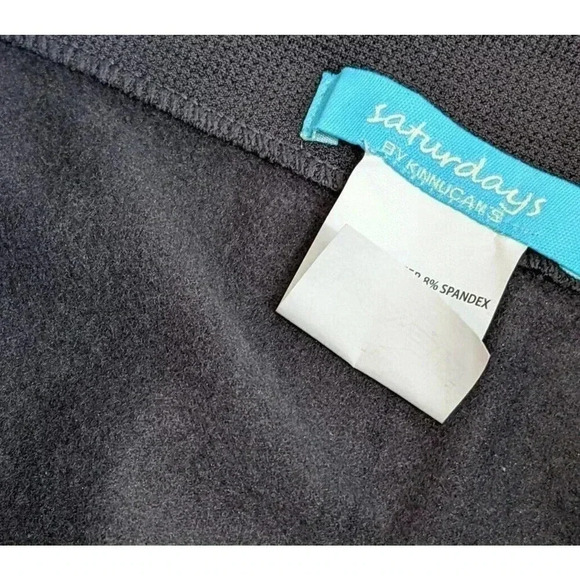 Saturdays by Kinnucan Gray Fleece Lined Leggings NEW Size Small Pull On Winter - Picture 3 of 3